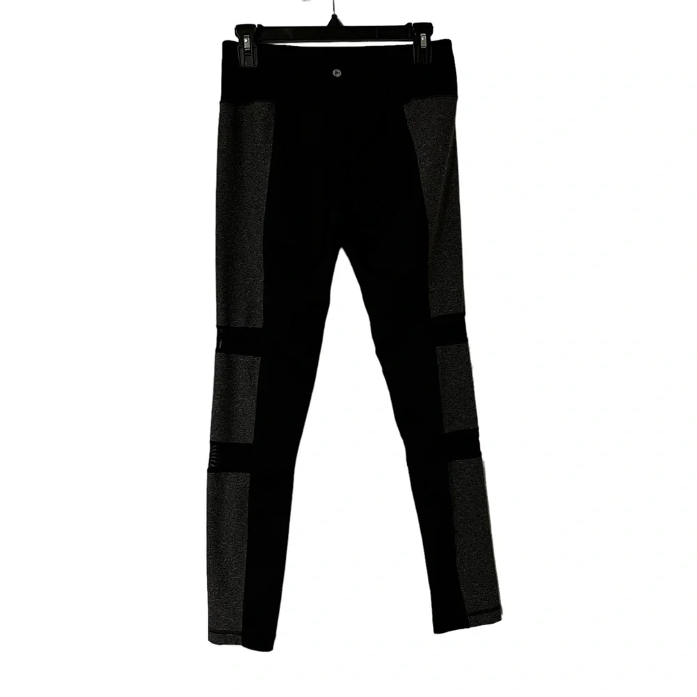 90 Degree By Reflex | Women’s Black & Grey Size Medium Leggings With Mesh - Picture 2 of 3